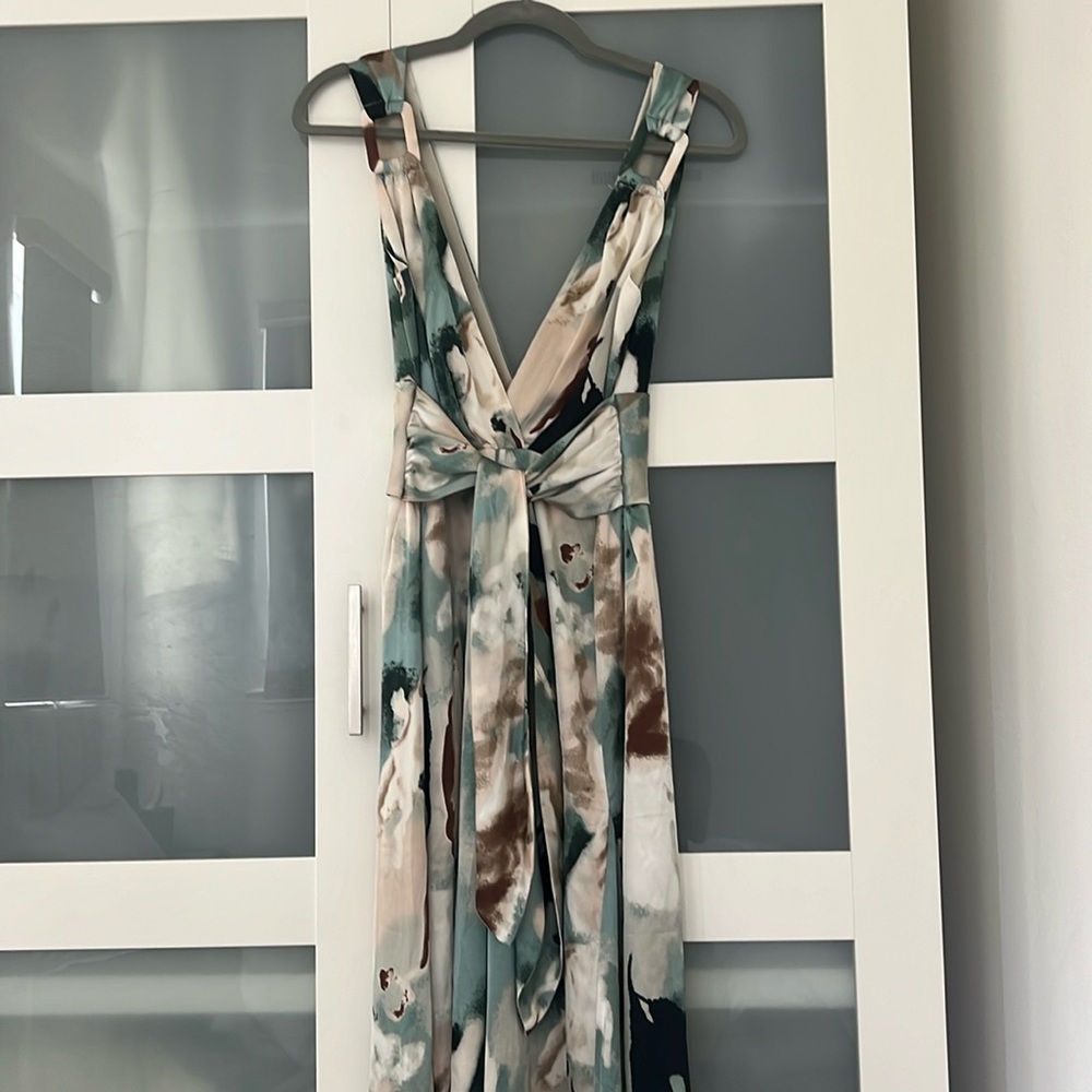 12th tribe salinas blue multi jumpsuit